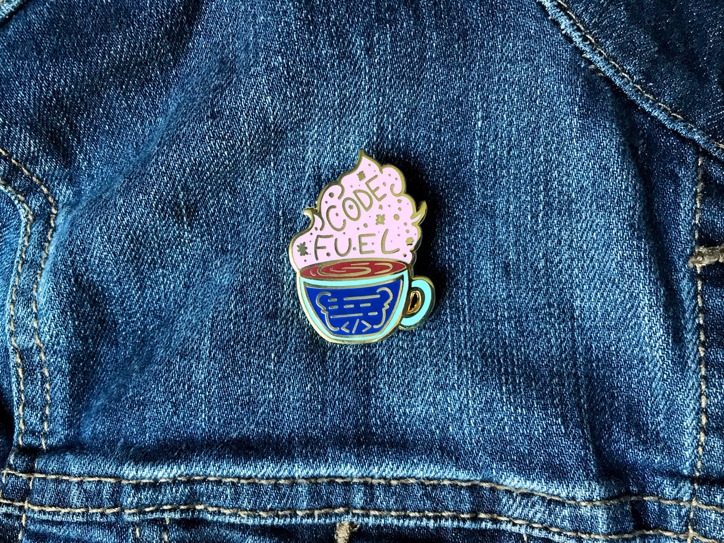 Code Fuel Coffee | Hard Enamel Pin