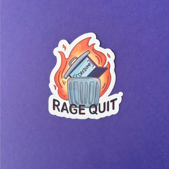 Rage Quit Sticker