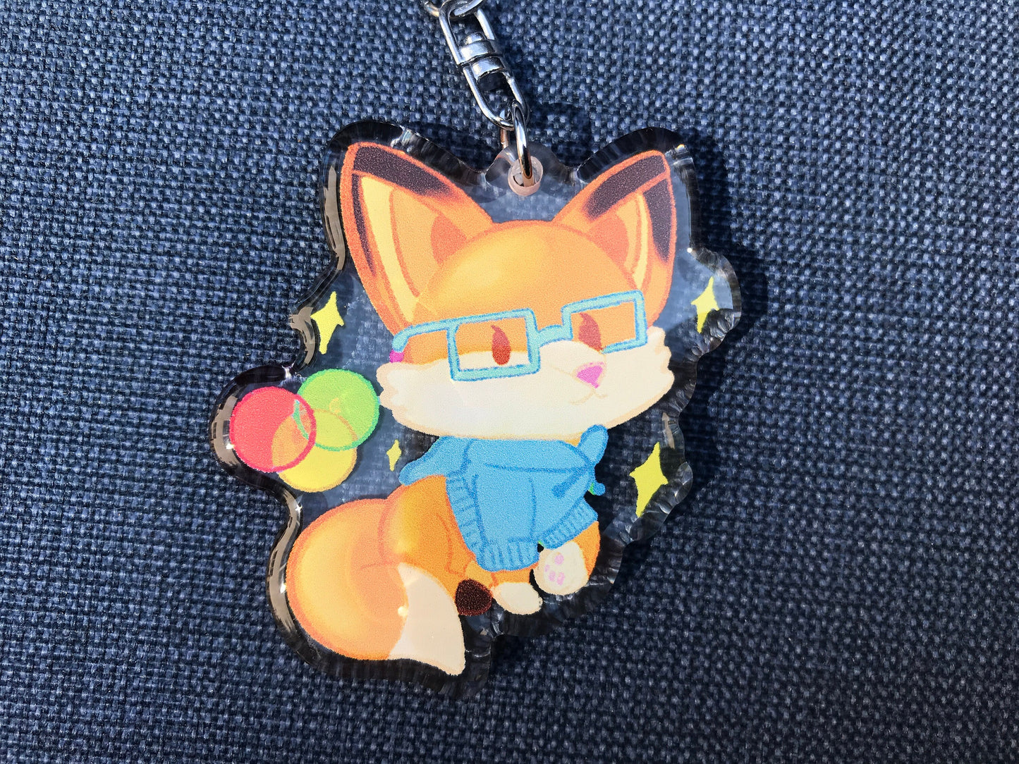 Data Science Fox Acrylic Keychain