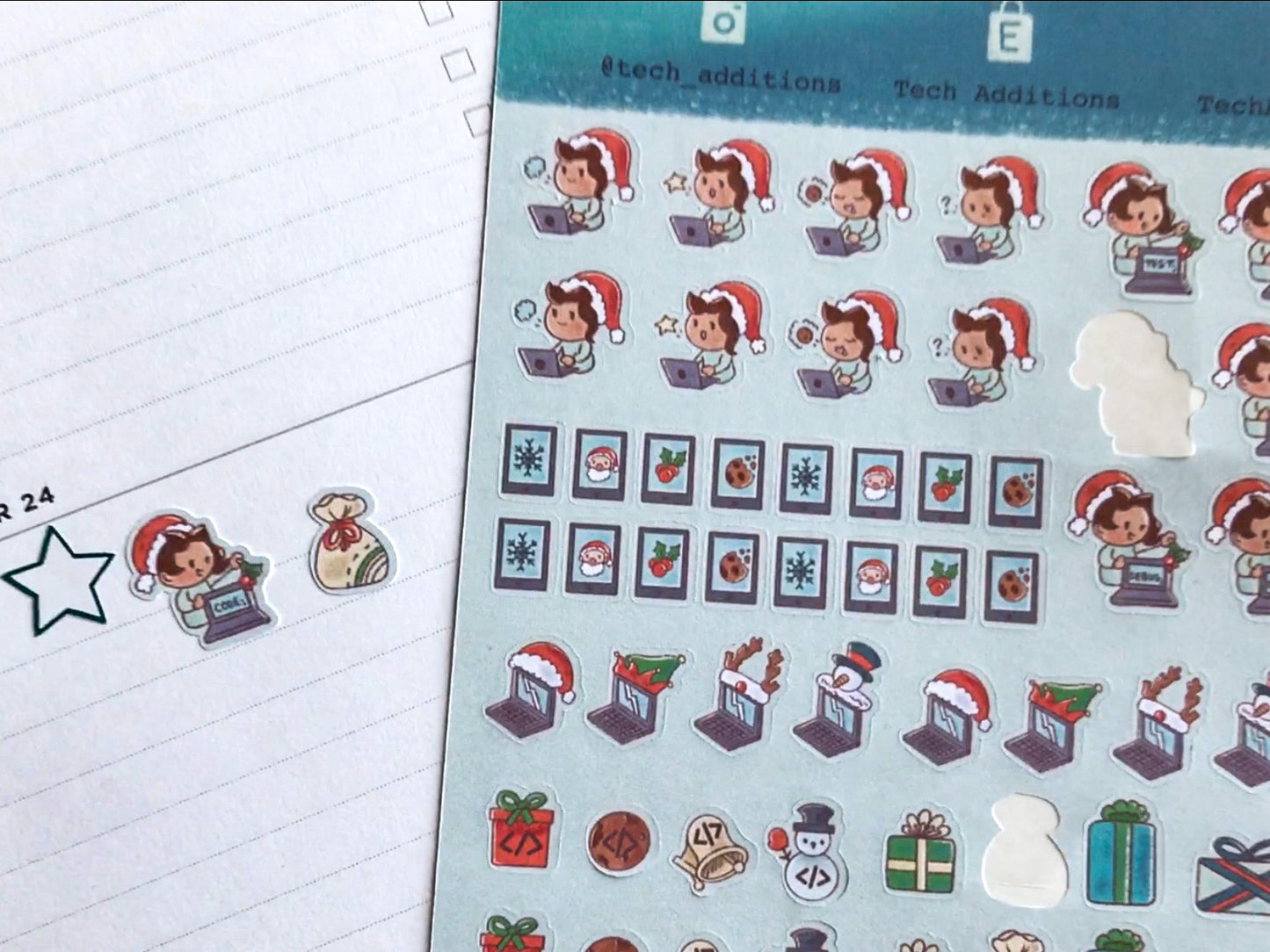 Coding Elf Christmas Planner Sticker Sheet