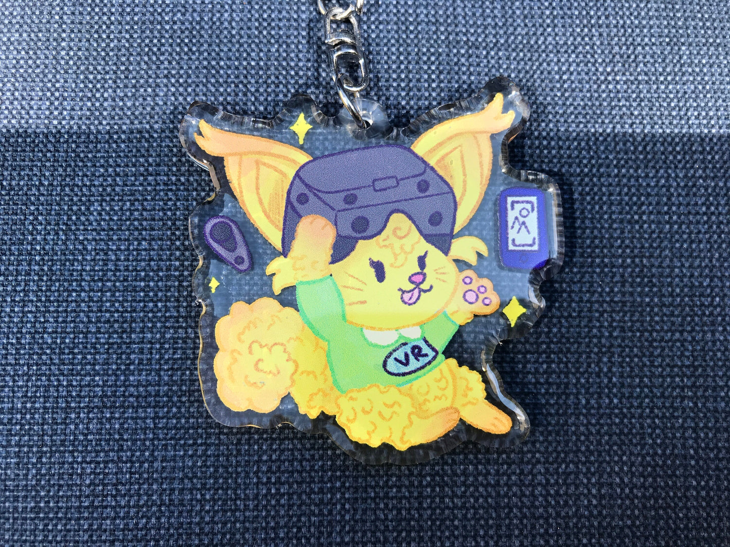 VR Developer Cat Acrylic Keychain