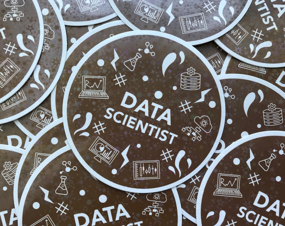 Data Scientist Star Holographic Sticker