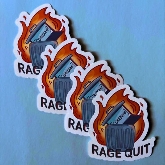 Rage Quit Sticker