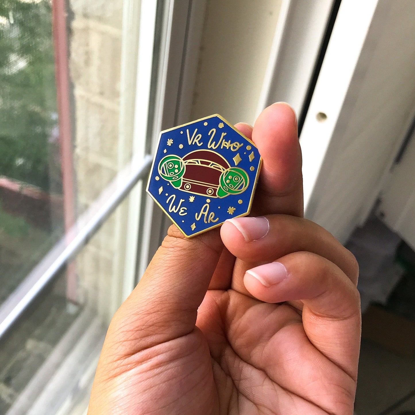 VR who we AR | Hard Enamel Pin
