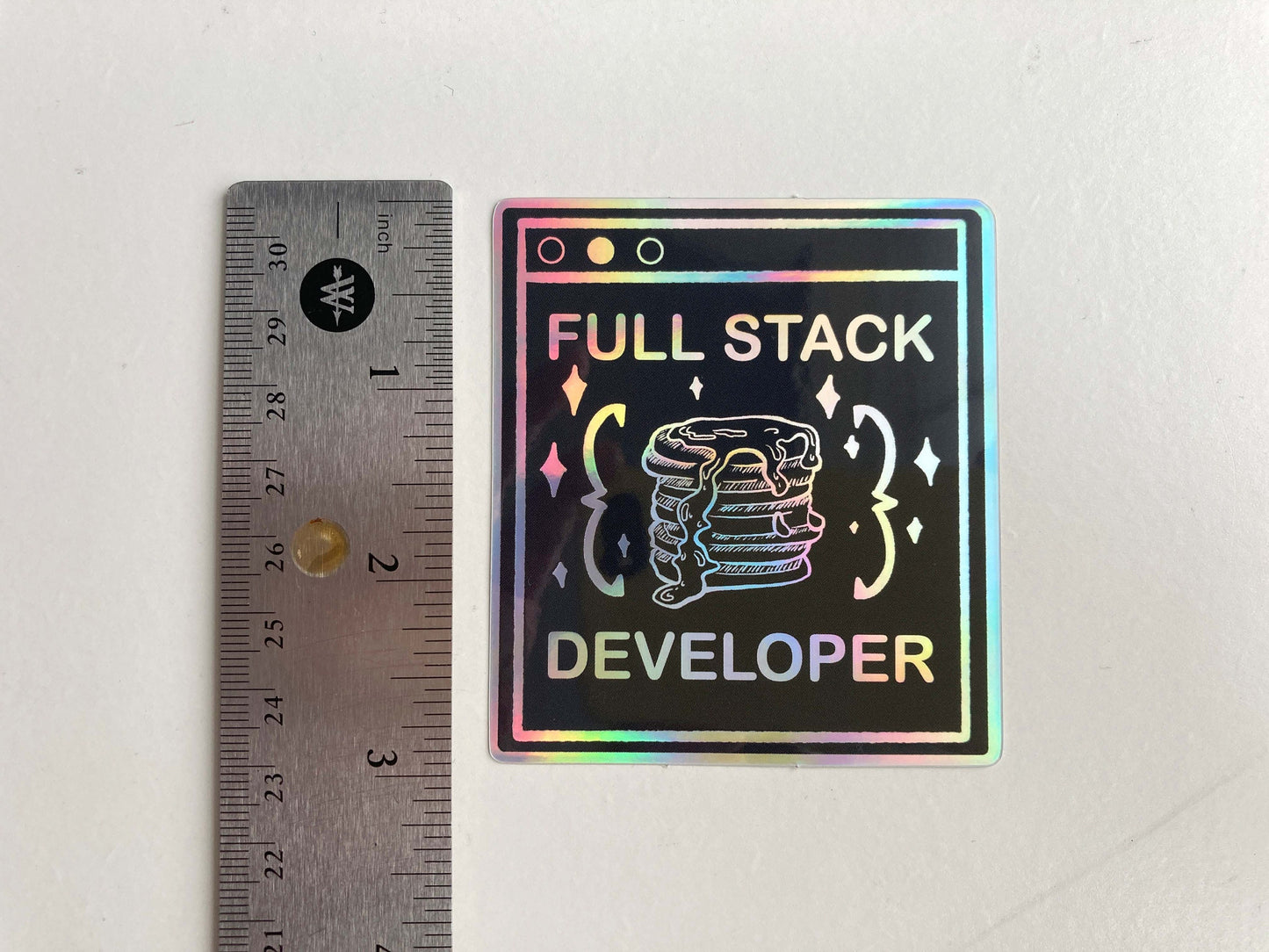 Full Stack Developer Holographic sticker