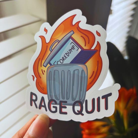 Rage Quit Sticker