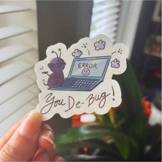 You De-Bug Sticker
