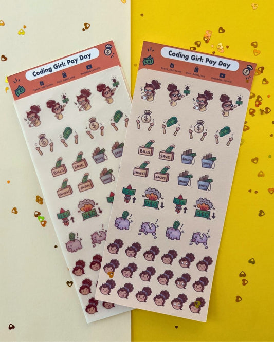 Pay Day Planner Stickers