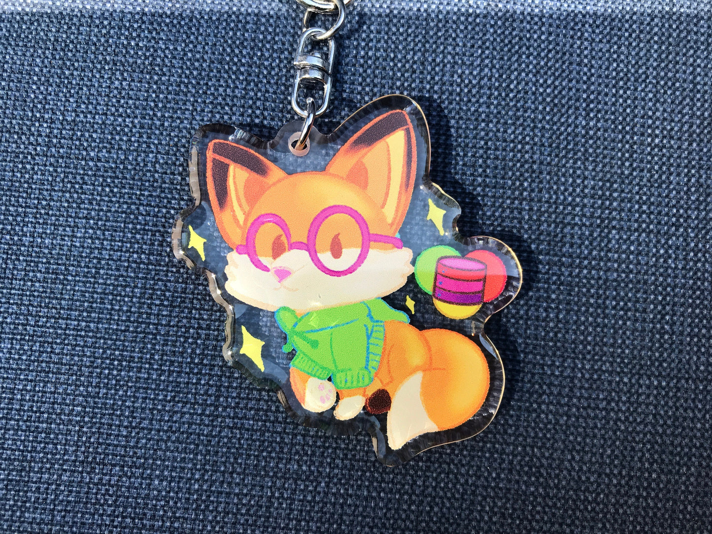 Data Science Fox Acrylic Keychain