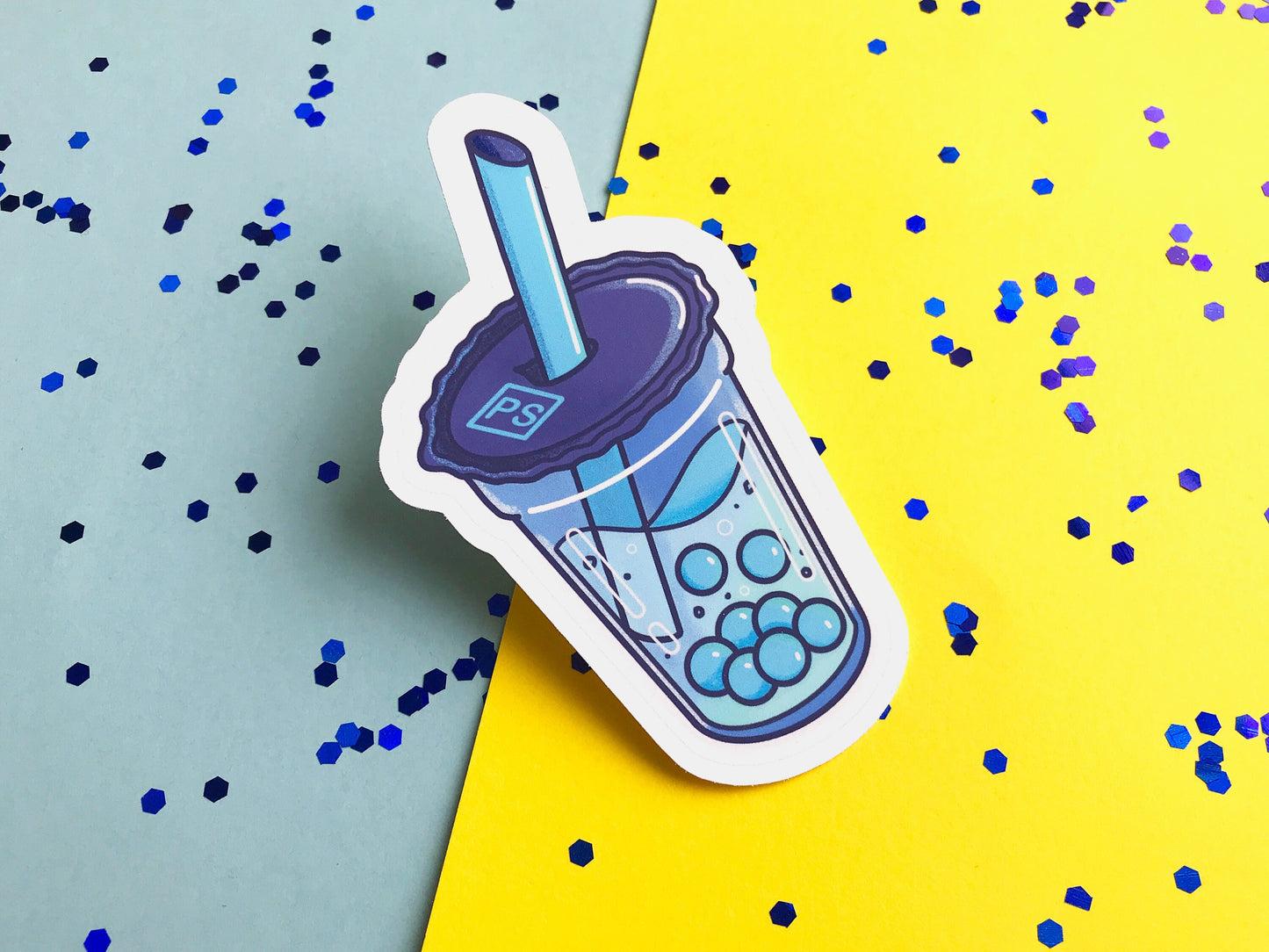 Graphic Design Bubble Tea Stickers