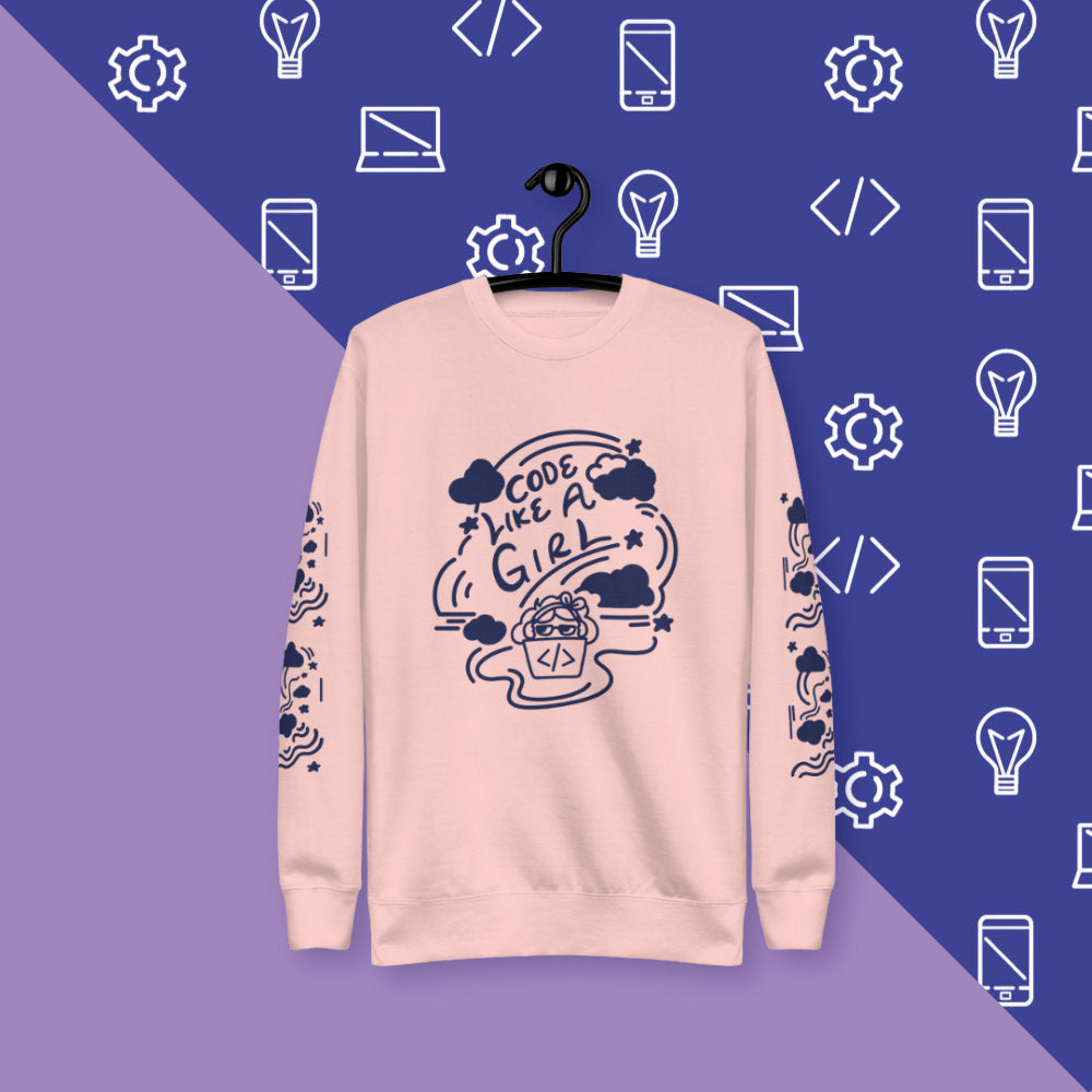 Code Like a Girl Sweatshirt | STEM & Tech Apparel