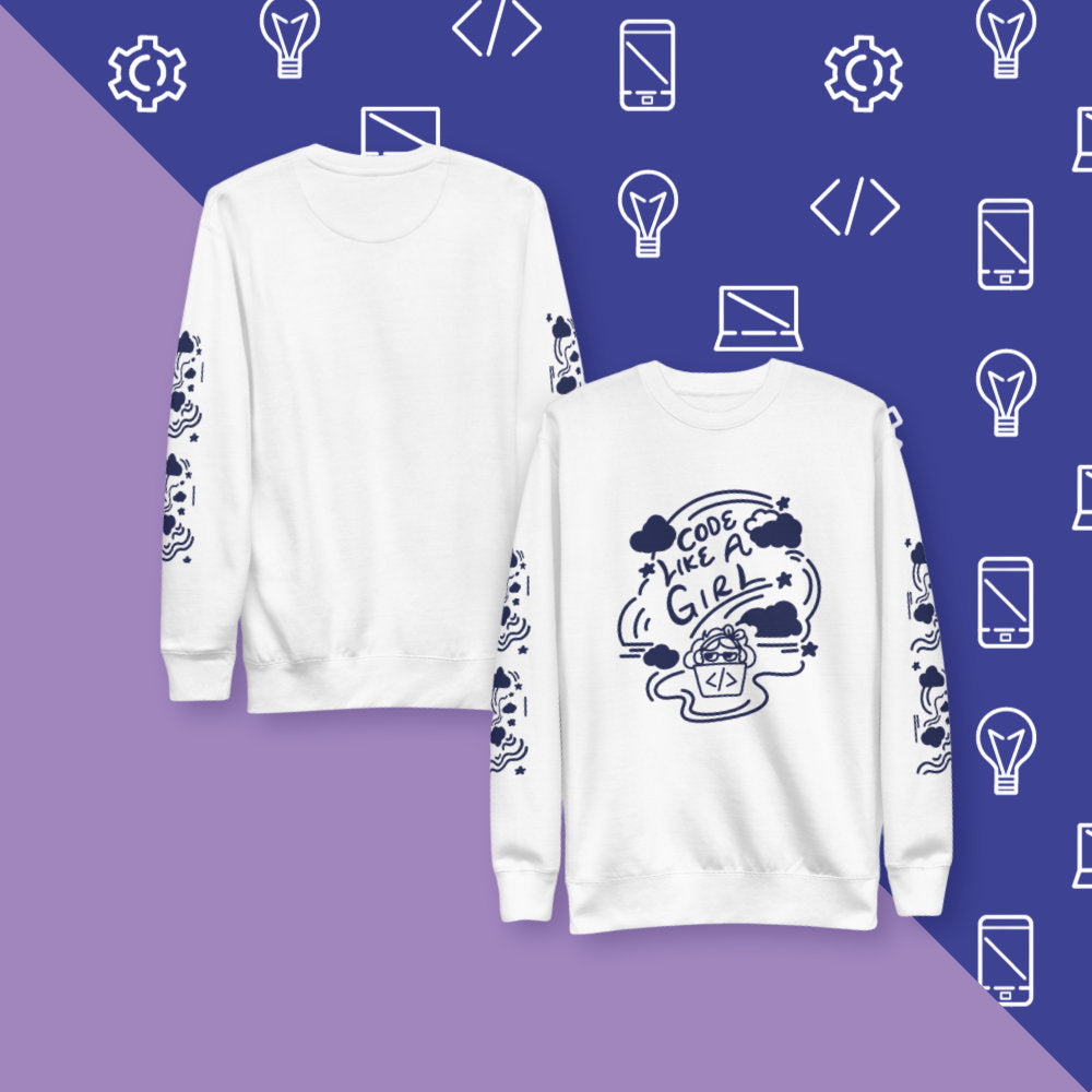 Code Like a Girl Sweatshirt | STEM & Tech Apparel