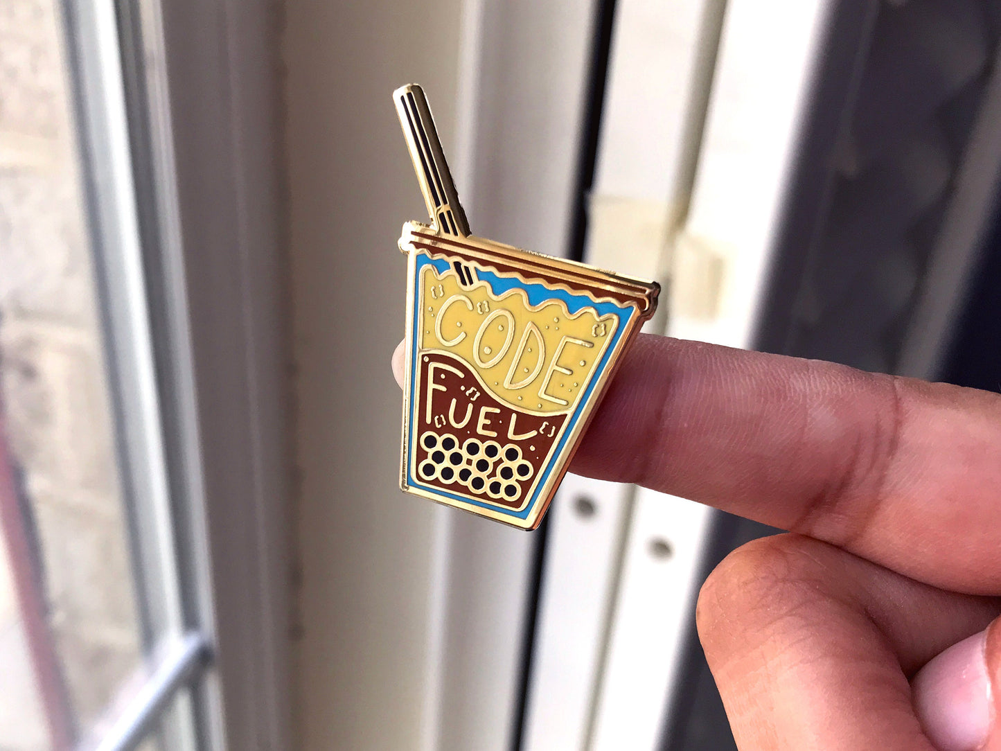 Code Fuel Boba Hard Enamel Pin