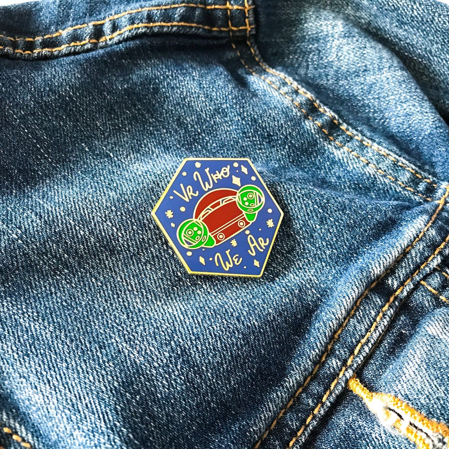 VR who we AR | Hard Enamel Pin