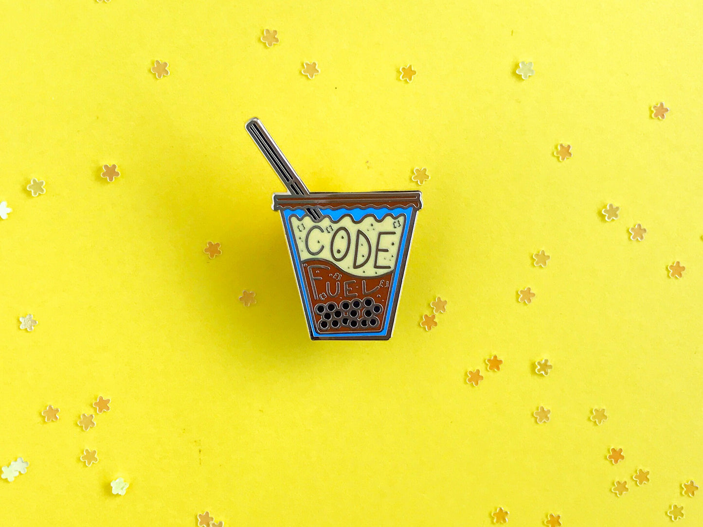 Code Fuel Boba Hard Enamel Pin