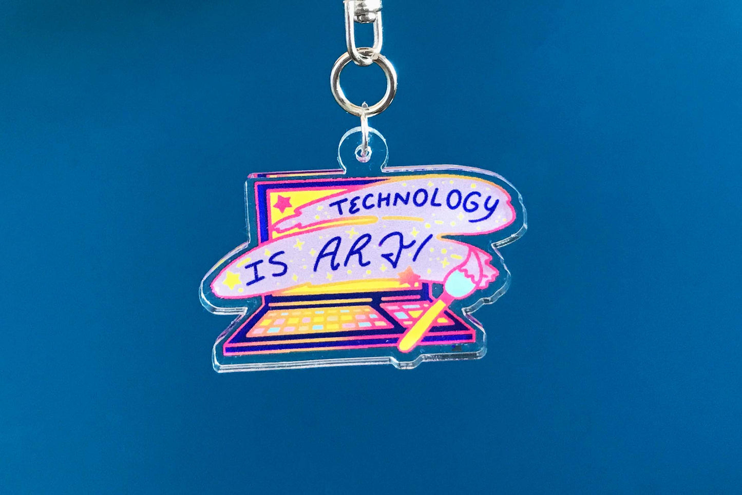 Technology is Art Acrylic Keychain