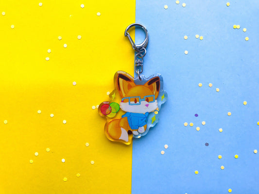 Data Science Fox Acrylic Keychain