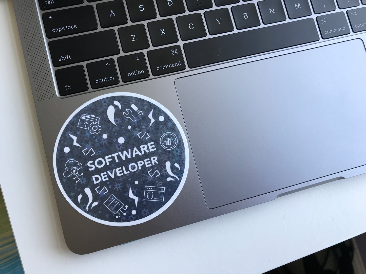 Software Developer Star Holographic Sticker