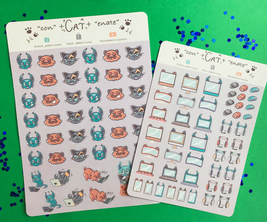 ConCATente Planner Sticker Sheet
