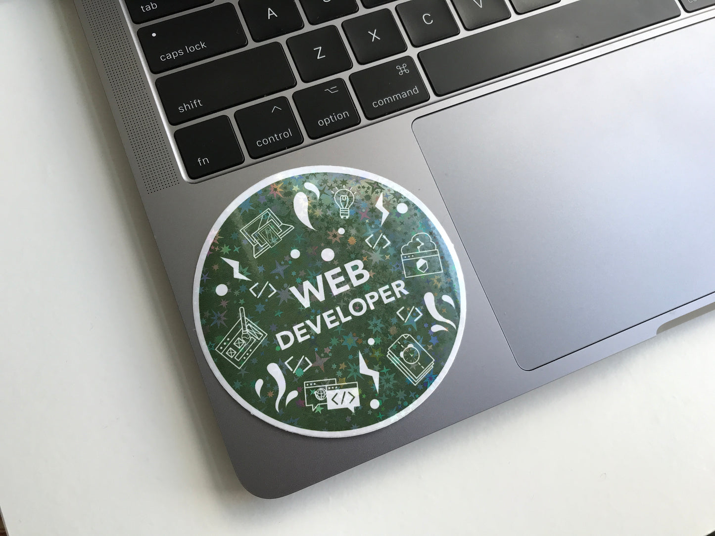 Web Developer Star Holographic Sticker